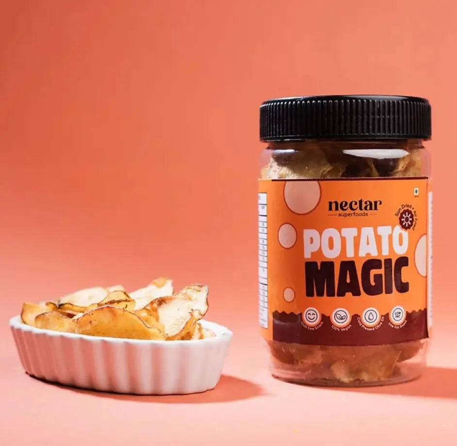 Nectar Superfoods Sun Dried-Air Fried-Potato Magic-Potato Chips Nectar