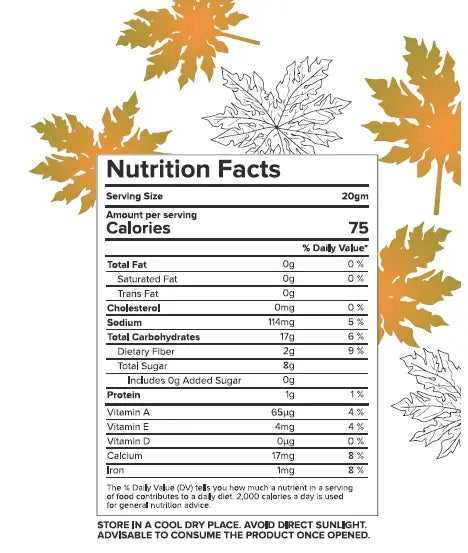 Freeze Dried Papaya Nectar Superfoods