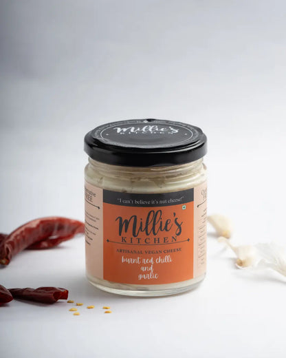 Millie's Burnt Red Chilli and Garlic Wheel Vegan Cheese Earth Story