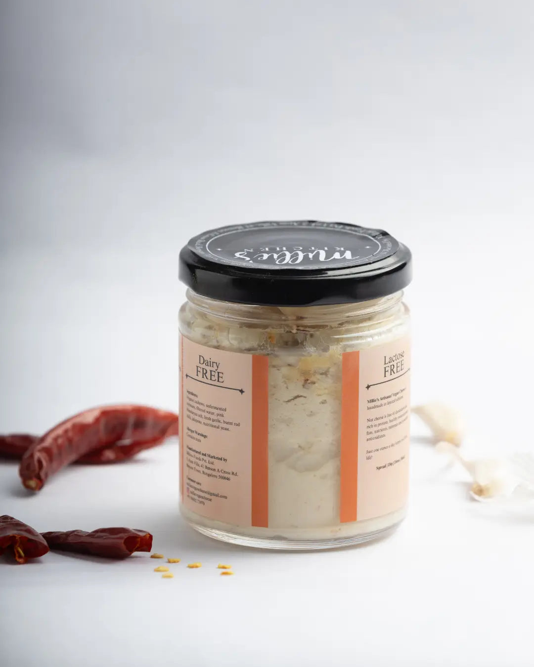 Millie's Burnt Red Chilli and Garlic Wheel Vegan Cheese Earth Story