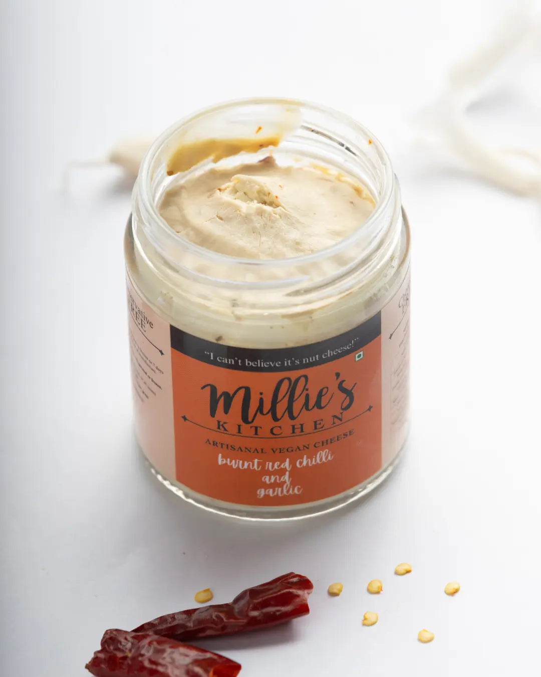 Millie's Burnt Red Chilli and Garlic Wheel Vegan Cheese Earth Story