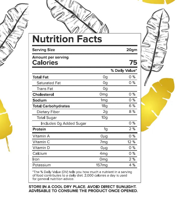 Freeze Dried Banana Nectar Superfoods