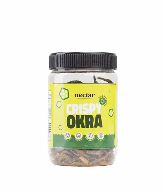 Nectar Superfoods Sun Dried-Air Fried-Crispy Okra Chips Nectar
