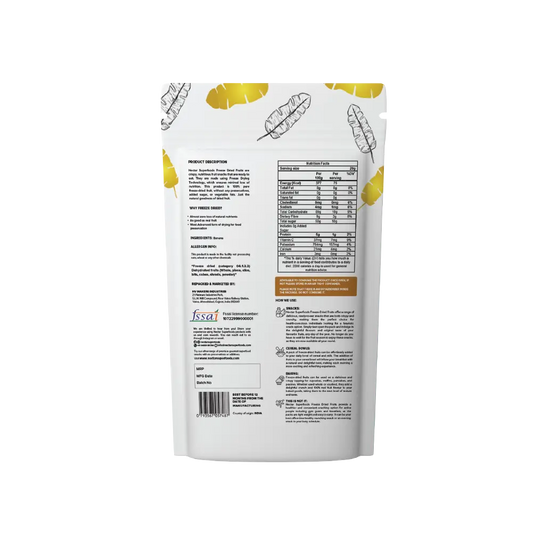 Freeze Dried Banana Nectar Superfoods