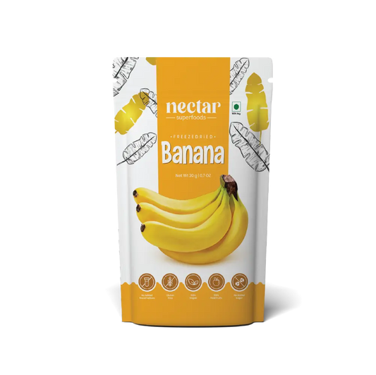 Nectar Superfoods Banana package on a white background