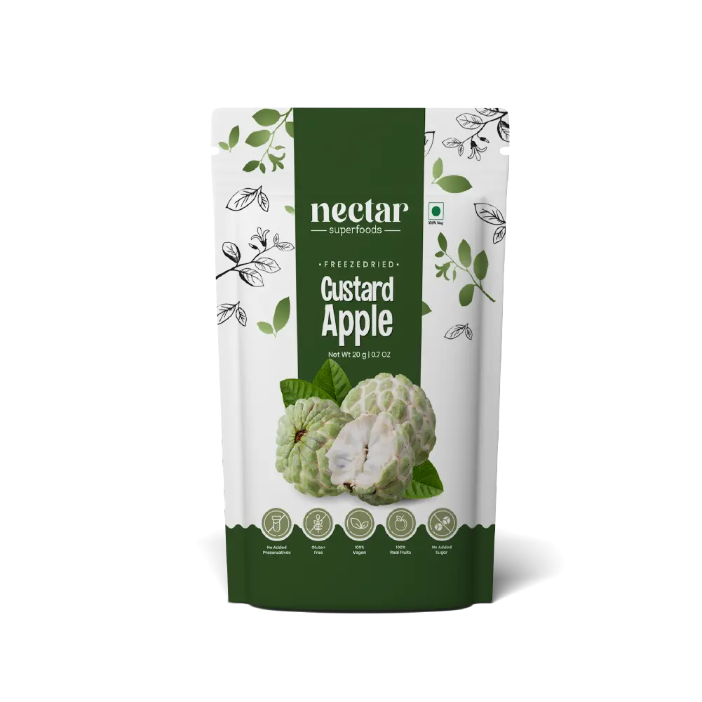 Nectar Superfoods Freeze Dried Custard Apple-100 gms Nectar