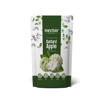 Nectar Superfoods Freeze Dried Custard Apple-100 gms Nectar