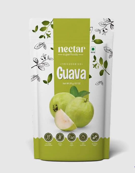 Nectar Superfoods Freeze Dried Guava-20gms Nectar