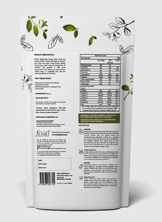 Nectar Superfoods Freeze Dried Guava-20gms Nectar