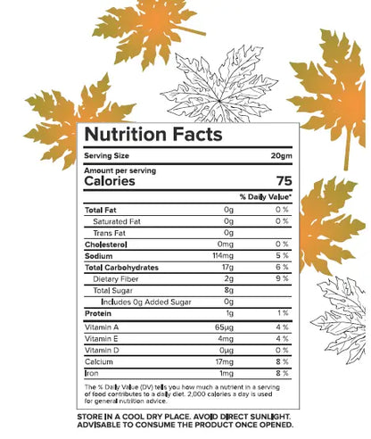 Freeze Dried Papaya Nectar Superfoods